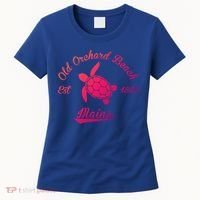 Nautical Old Orchard Beach Maine Sea Turtle Gift Women's T-Shirt thumb 0