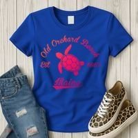 Nautical Old Orchard Beach Maine Sea Turtle Gift Women's T-Shirt thumb 3