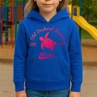 Nautical Old Orchard Beach Maine Sea Turtle Gift Kids Hoodie thumb 3