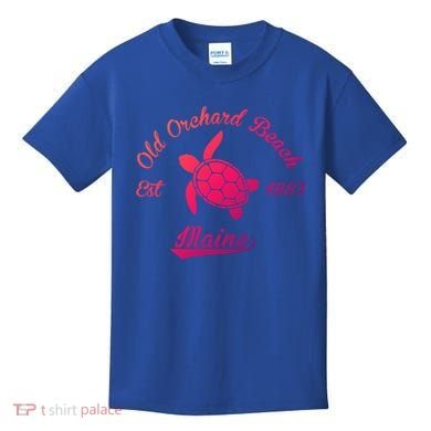 Nautical Old Orchard Beach Maine Sea Turtle Gift Kids T-Shirt