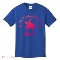 Nautical Old Orchard Beach Maine Sea Turtle Gift Kids T-Shirt thumb 0
