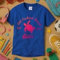 Nautical Old Orchard Beach Maine Sea Turtle Gift Kids T-Shirt thumb 3