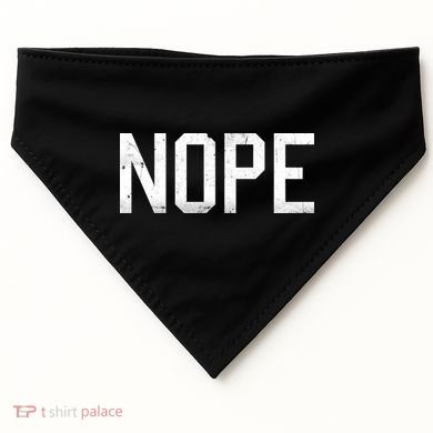 NOPE Funny Meme USA-Made Doggie Bandana