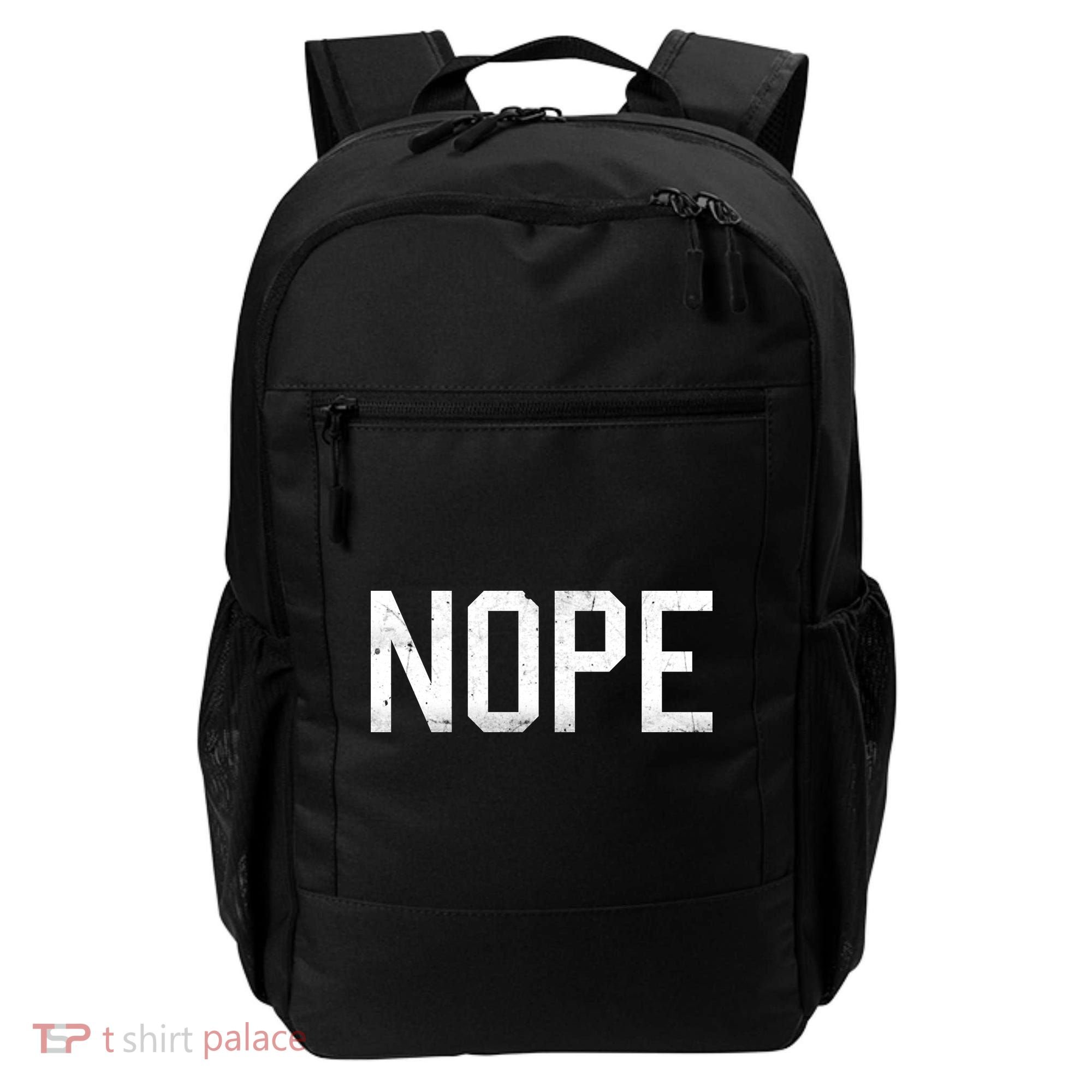 NOPE Funny Meme Backpack