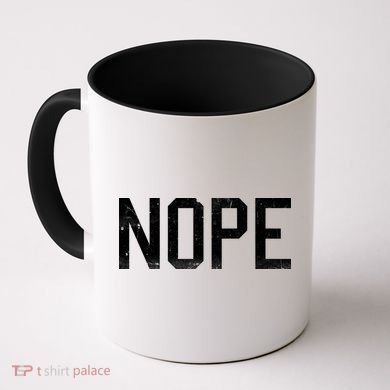 NOPE Funny Meme Coffee Mug