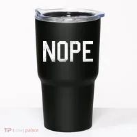 NOPE Funny Meme Tumbler thumb 0