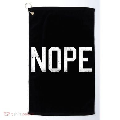 NOPE Funny Meme Golf Towel