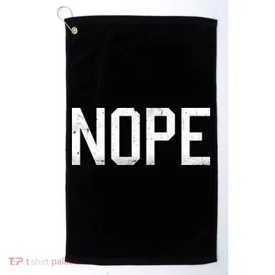 NOPE Funny Meme Golf Towel