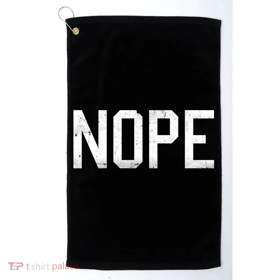 NOPE Funny Meme Golf Towel