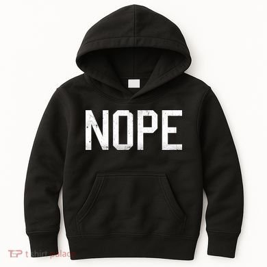 NOPE Funny Meme Kids Hoodie