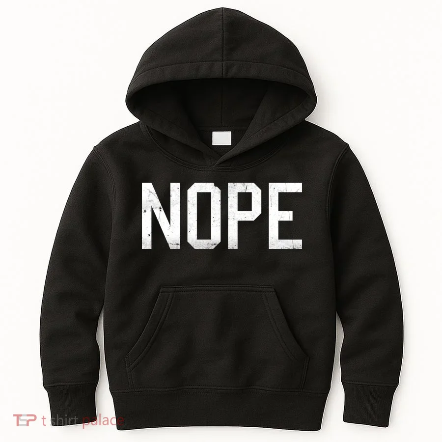 NOPE Funny Meme Kids Hoodie