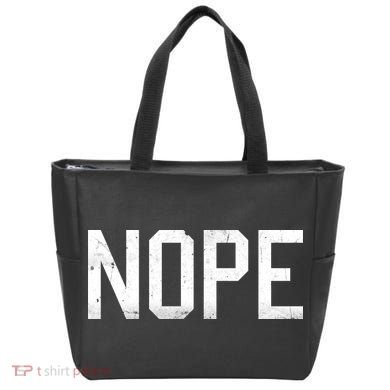 NOPE Funny Meme Tote Bag
