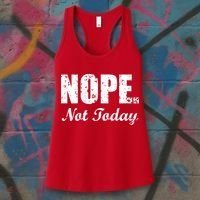 Nope Not Today Women's Tank Top thumb 3