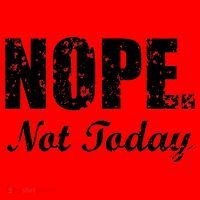Nope Not Today Santa Hat thumb 1