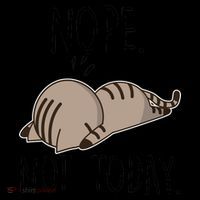 Nope Not Today Funny Lazy Cat Coffee Mug thumb 5