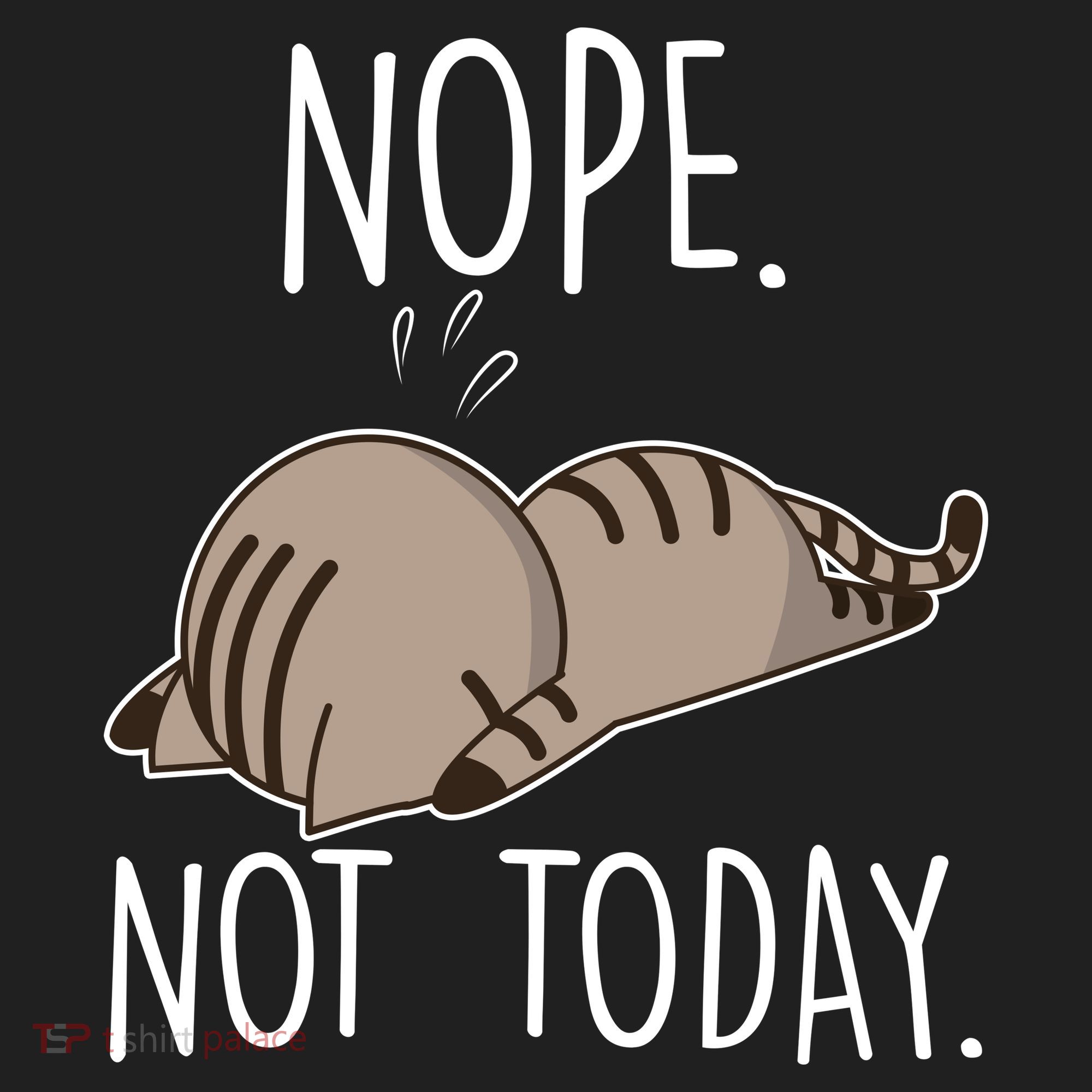 Nope Not Today Funny Lazy Cat Hat