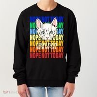 Nope Not Today I Have Plans With My Cat Women's Sweatshirt thumb 0