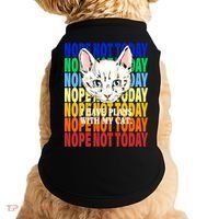 Nope Not Today I Have Plans With My Cat Doggie Tank thumb 0