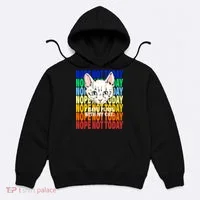Nope Not Today I Have Plans With My Cat Hoodie thumb 0