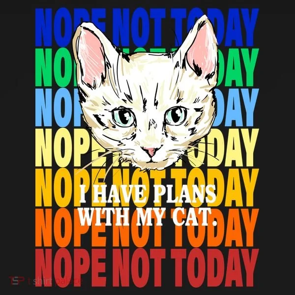 Nope Not Today I Have Plans With My Cat Baby Bodysuit