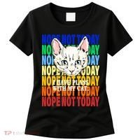 Nope Not Today I Have Plans With My Cat Women's T-Shirt thumb 0