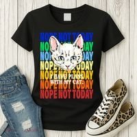 Nope Not Today I Have Plans With My Cat Women's T-Shirt thumb 3