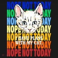 Nope Not Today I Have Plans With My Cat Kids Hoodie thumb 5