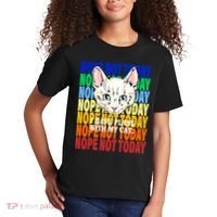 Nope Not Today I Have Plans With My Cat Kids T-Shirt thumb 2
