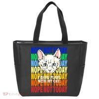 Nope Not Today I Have Plans With My Cat Tote Bag thumb 0