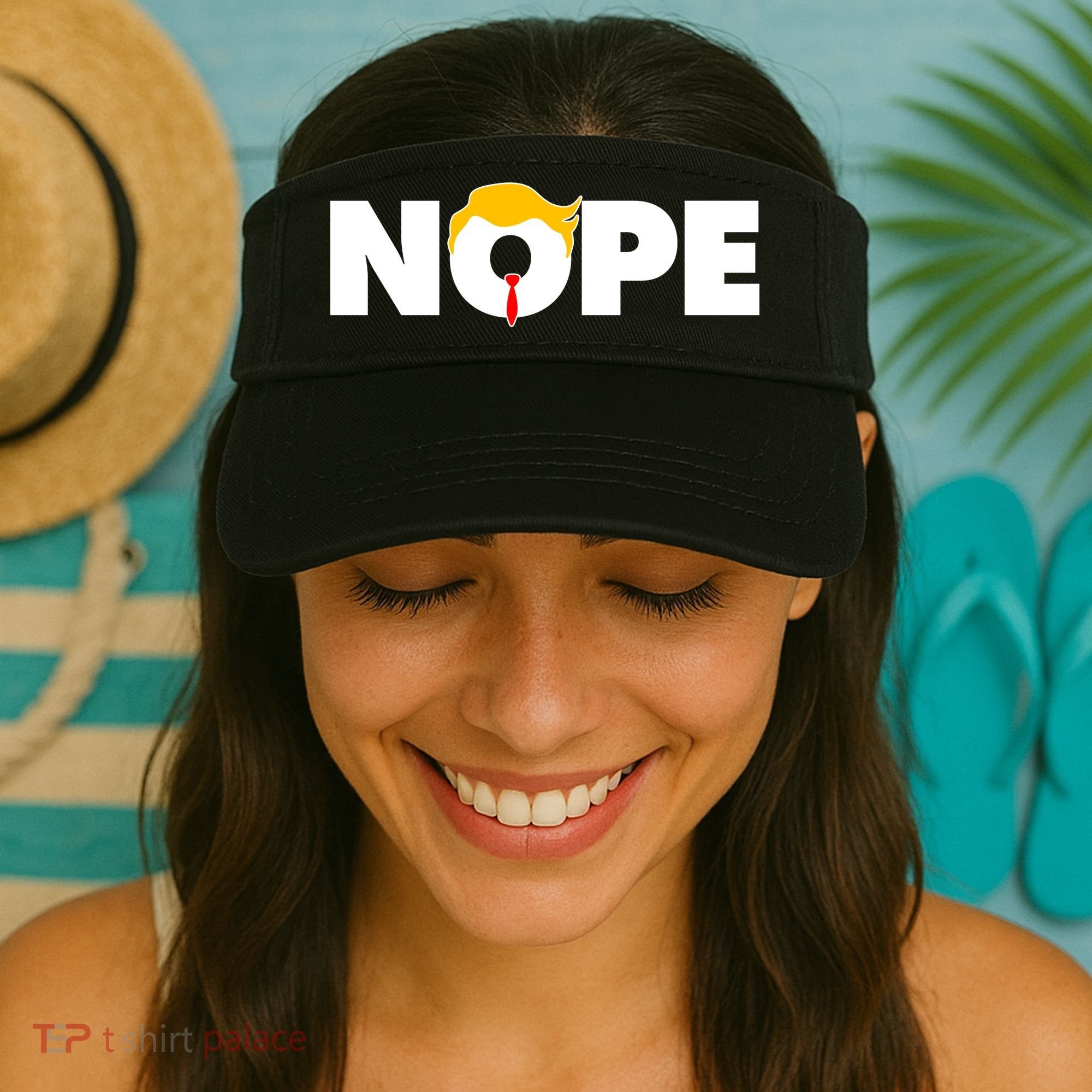 Nope To Trump Visor