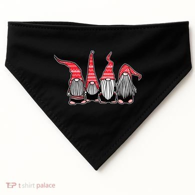 Nordic Gnomes Winter Christmas USA-Made Doggie Bandana