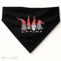 Nordic Gnomes Winter Christmas USA-Made Doggie Bandana thumb 0