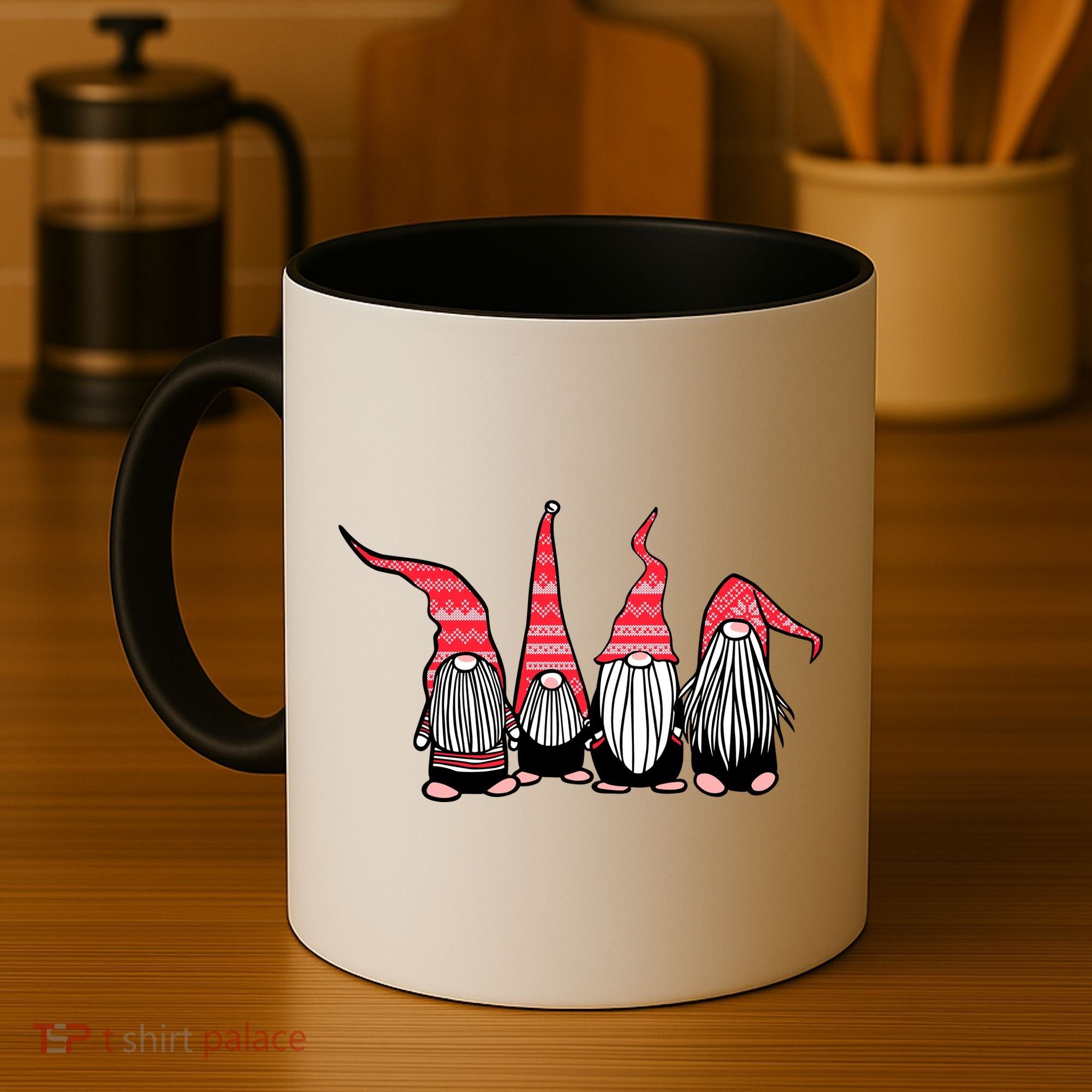 Nordic Gnomes Winter Christmas Coffee Mug