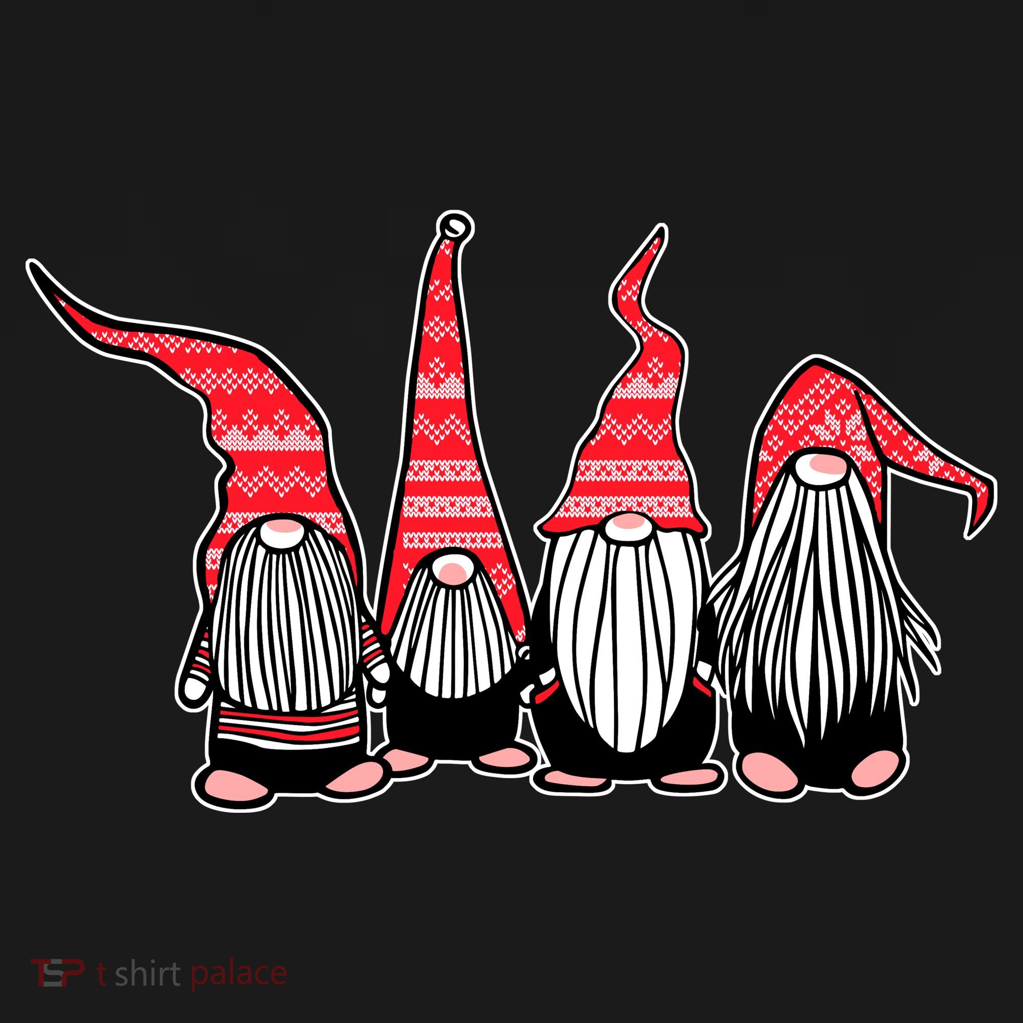 Nordic Gnomes Winter Christmas Toddler Hoodie
