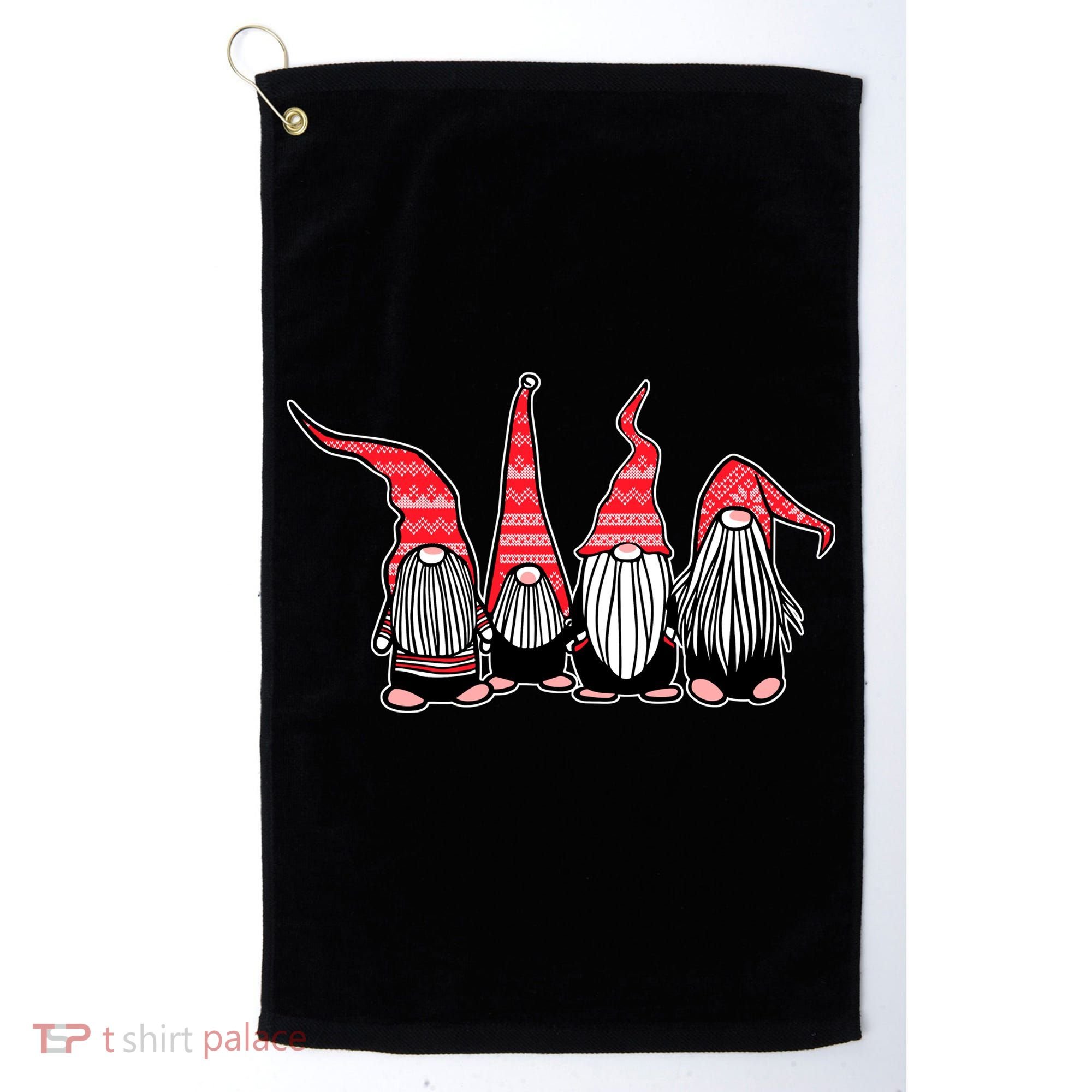 Nordic Gnomes Winter Christmas Golf Towel