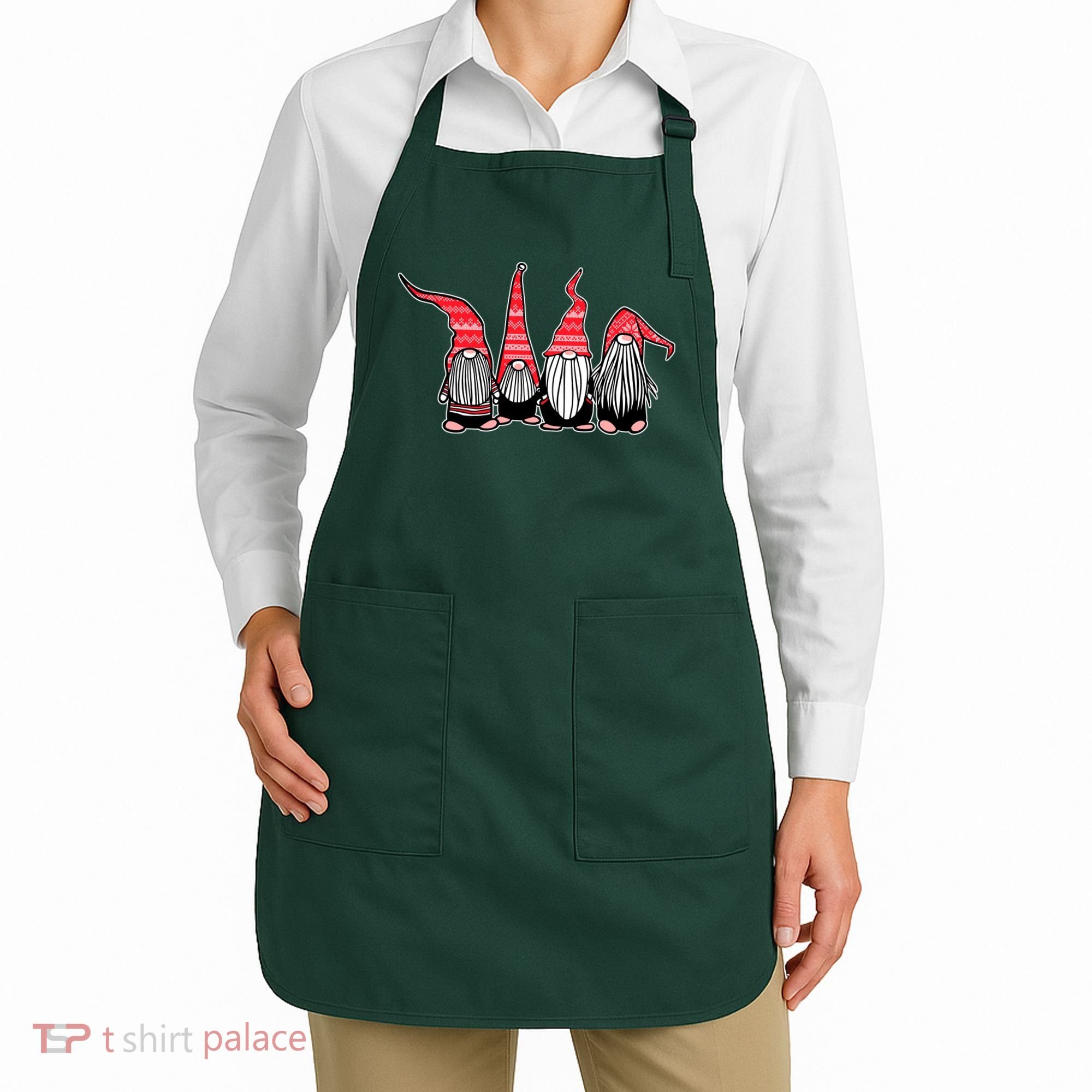 Nordic Gnomes Winter Christmas Apron