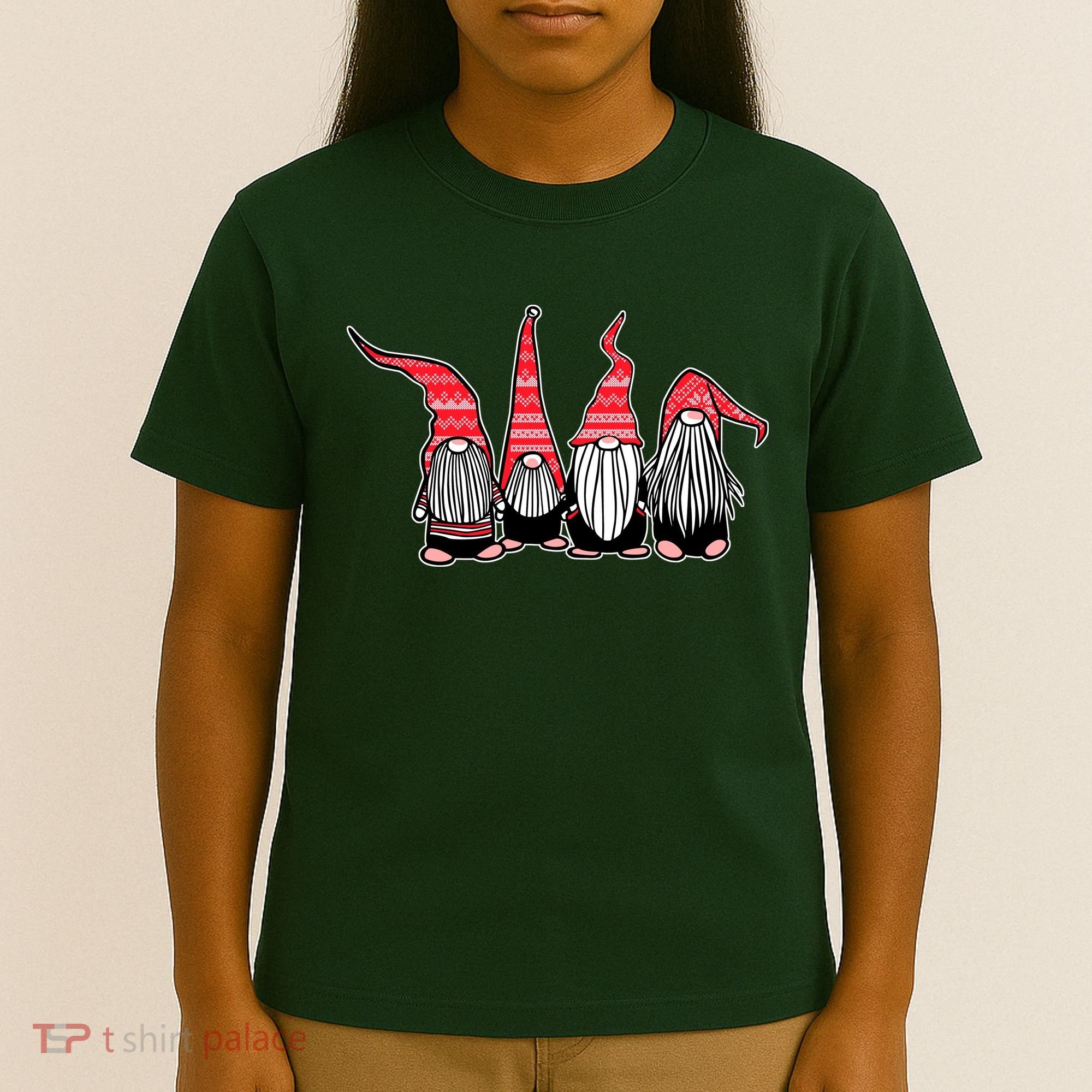 Nordic Gnomes Winter Christmas T-Shirt