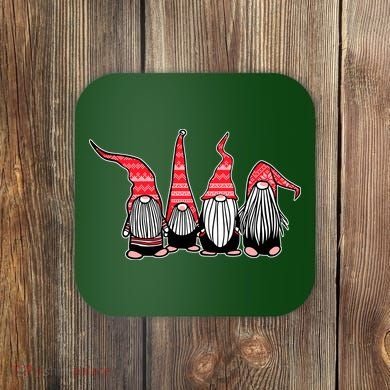 Nordic Gnomes Winter Christmas Coaster