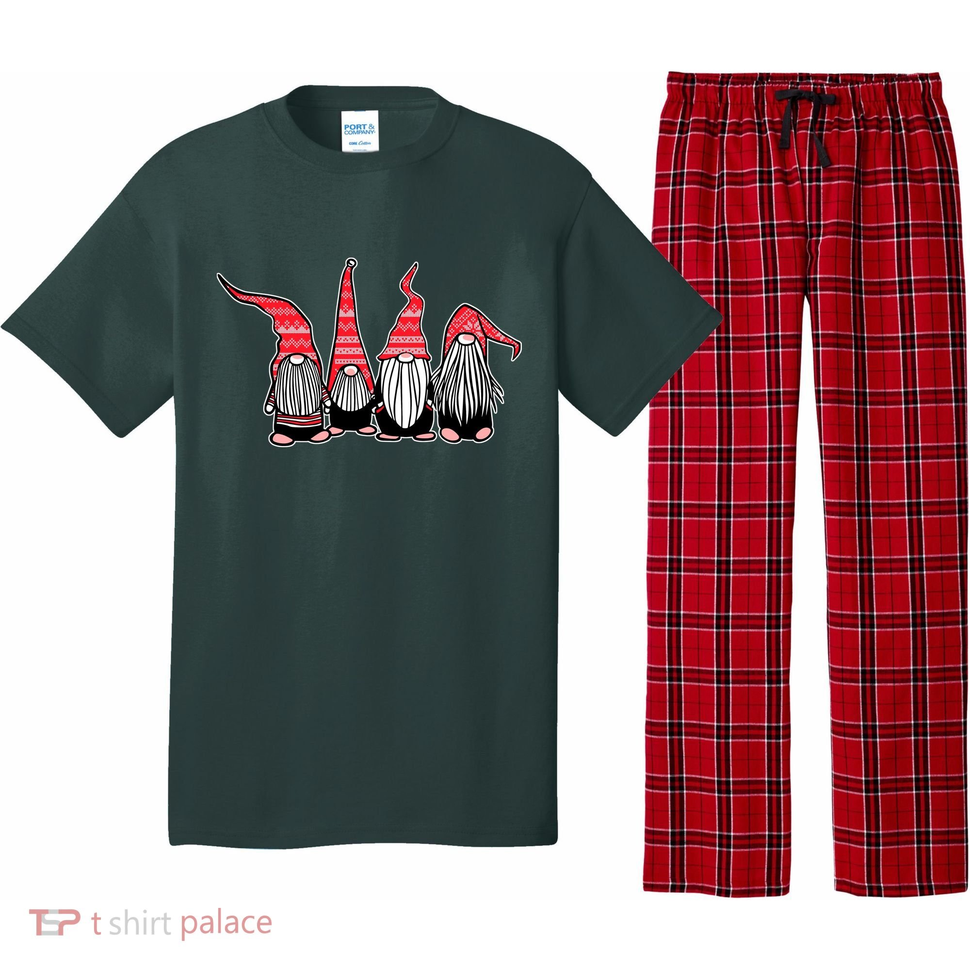 Nordic Gnomes Winter Christmas Pajama Set