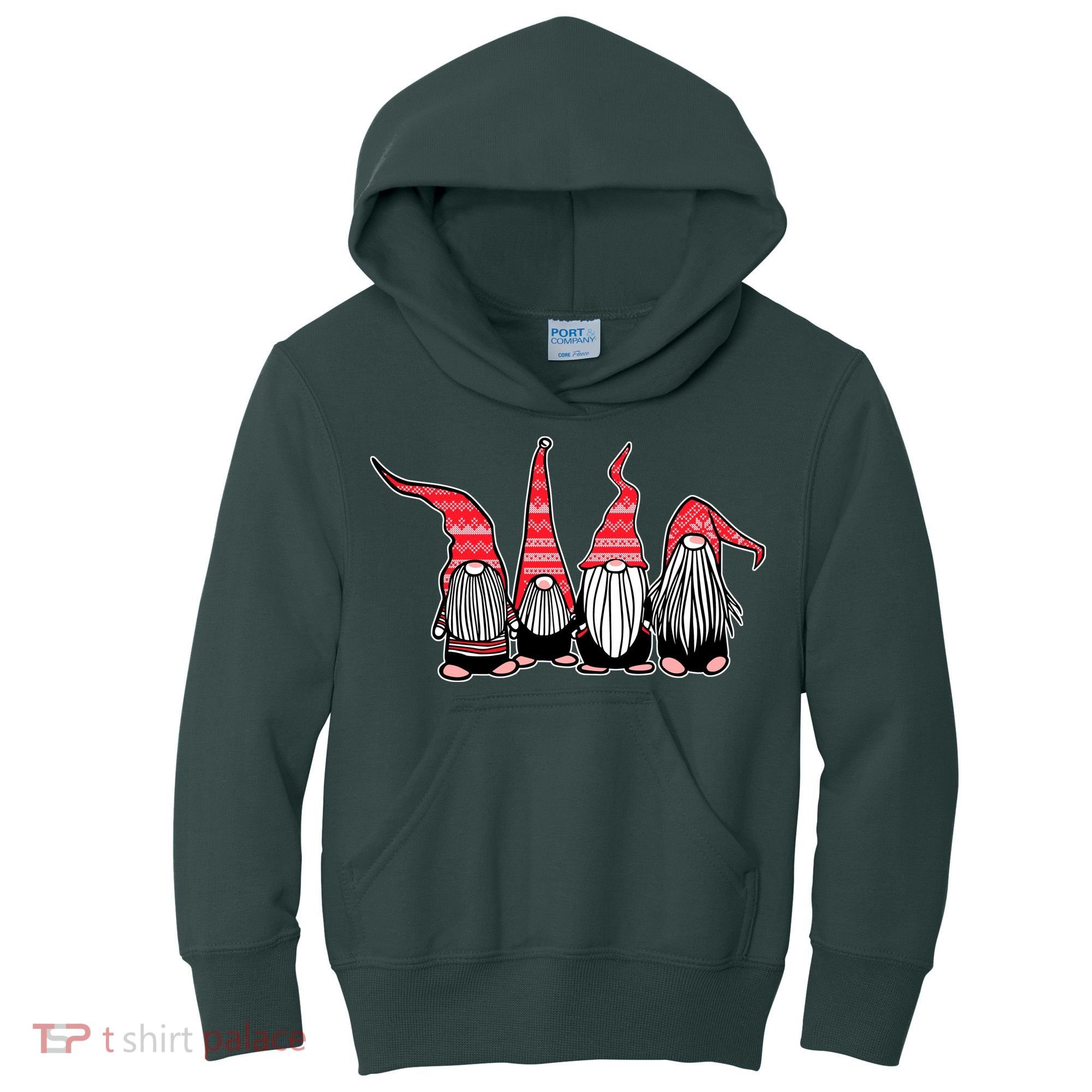 Nordic Gnomes Winter Christmas Kids Hoodie