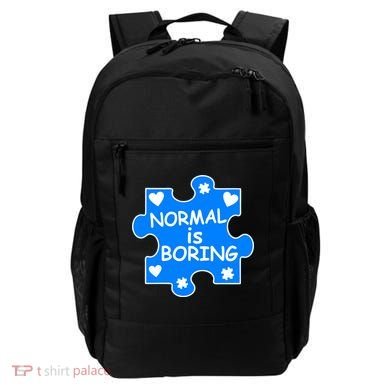 Normal Is Boring Autism Awareness Backpack