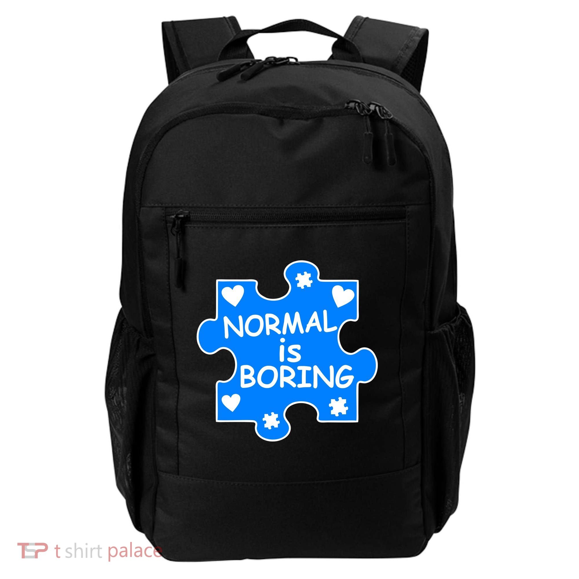 Normal Is Boring Autism Awareness Backpack