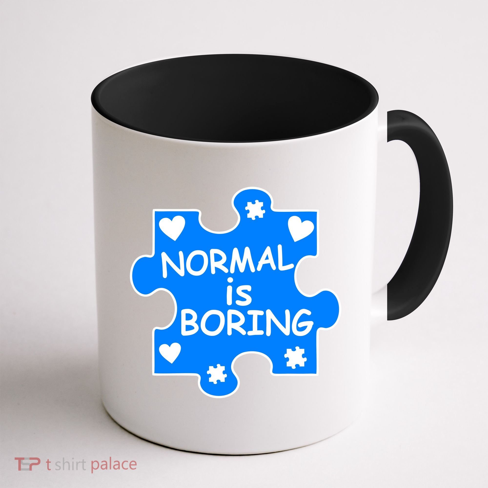 Normal Is Boring Autism Awareness Coffee Mug