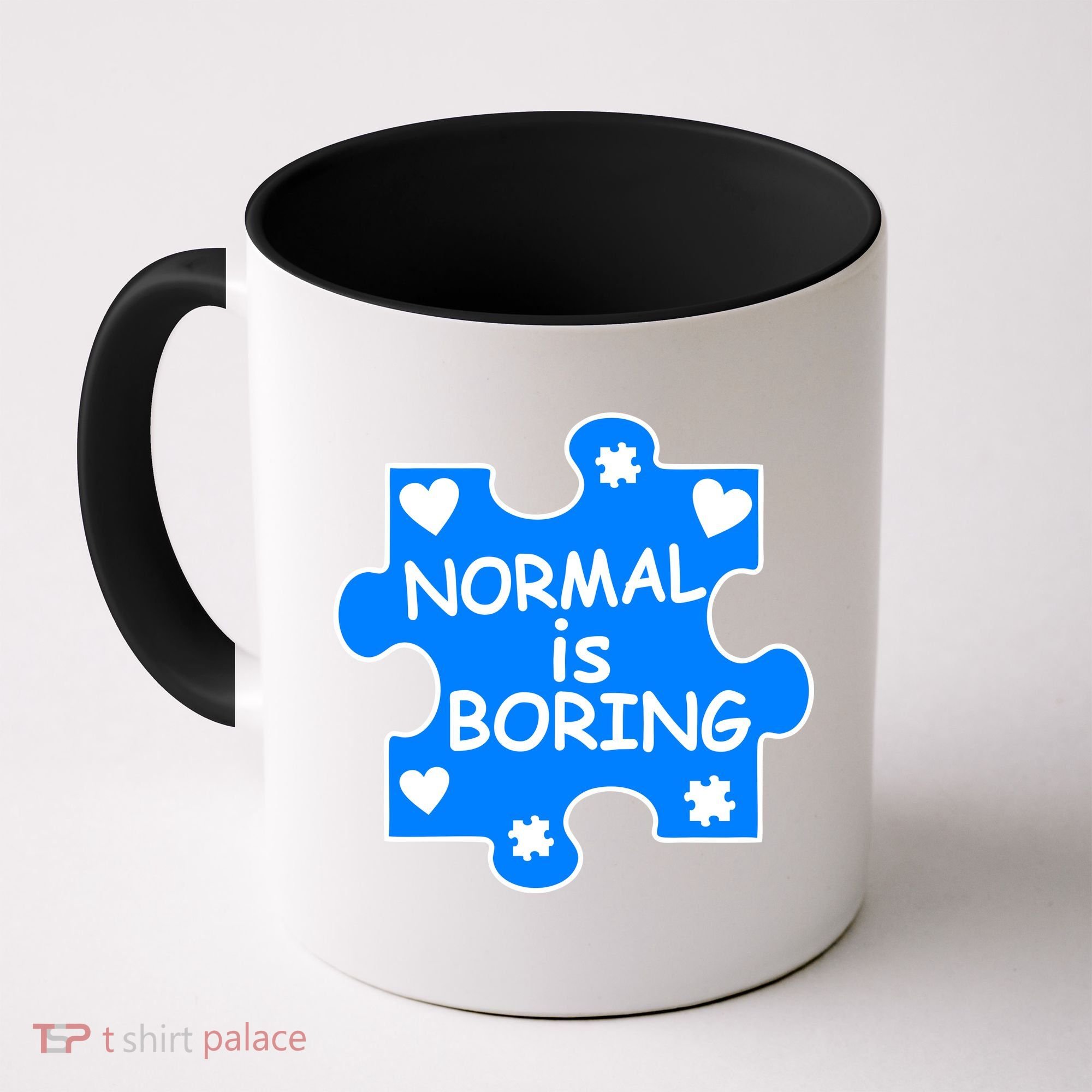 Normal Is Boring Autism Awareness Coffee Mug