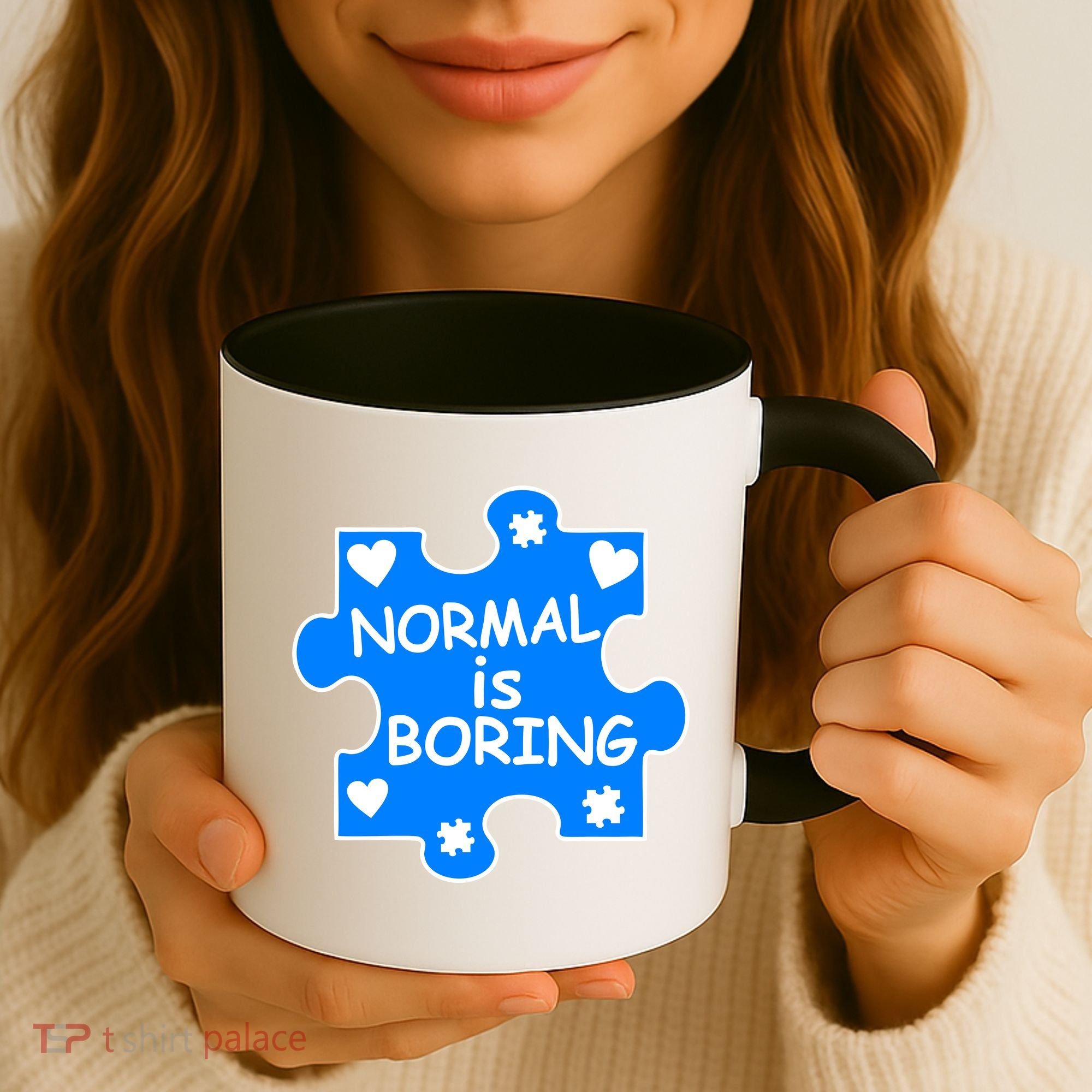 Normal Is Boring Autism Awareness Coffee Mug