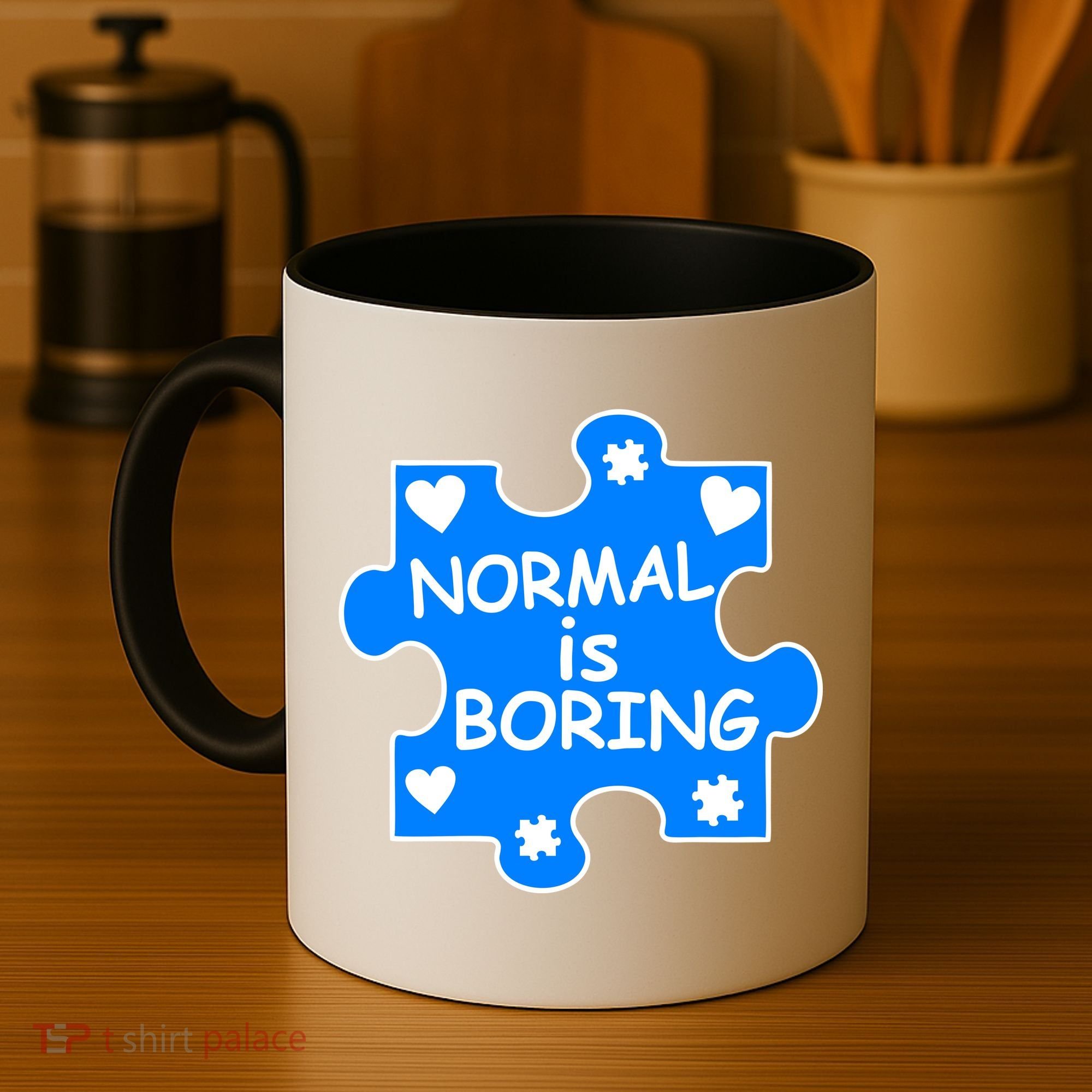 Normal Is Boring Autism Awareness Coffee Mug