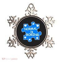 Normal Is Boring Autism Awareness Ornament thumb 0