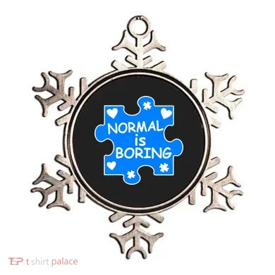 Normal Is Boring Autism Awareness Ornament