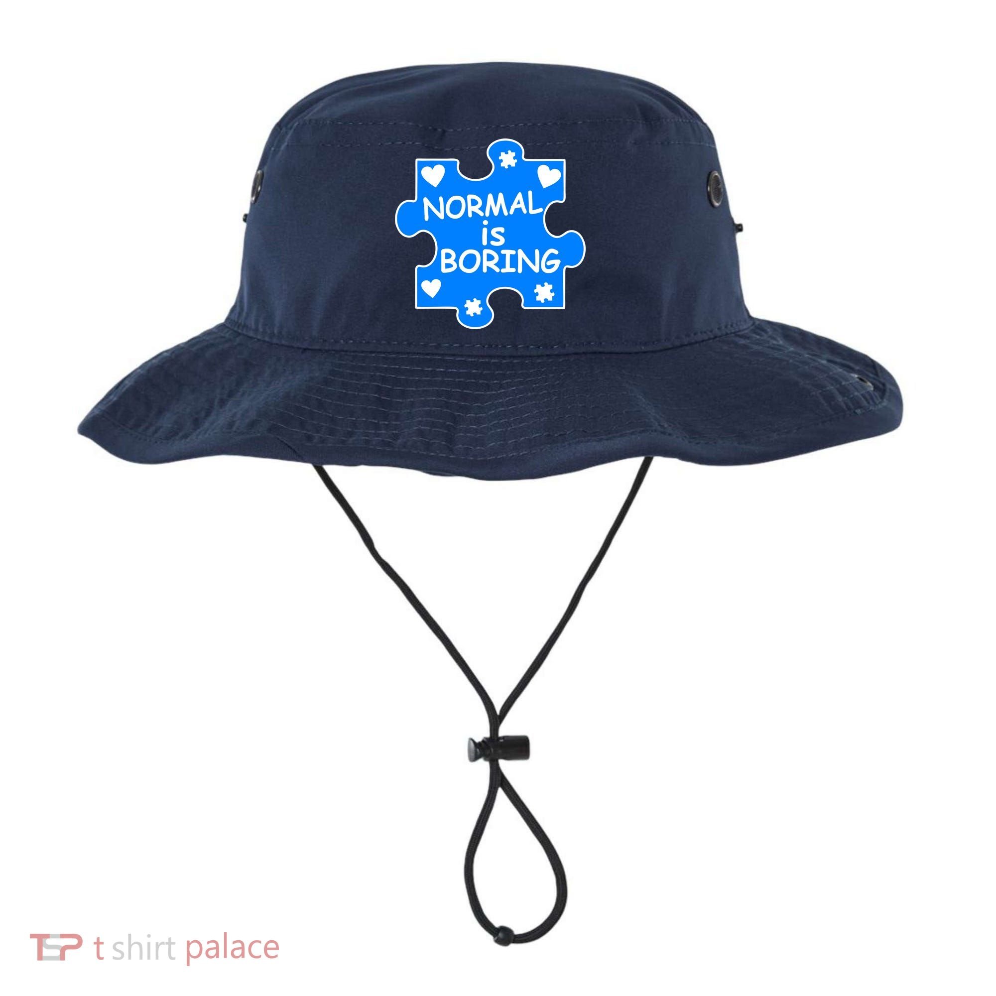 Normal Is Boring Autism Awareness Bucket Hat