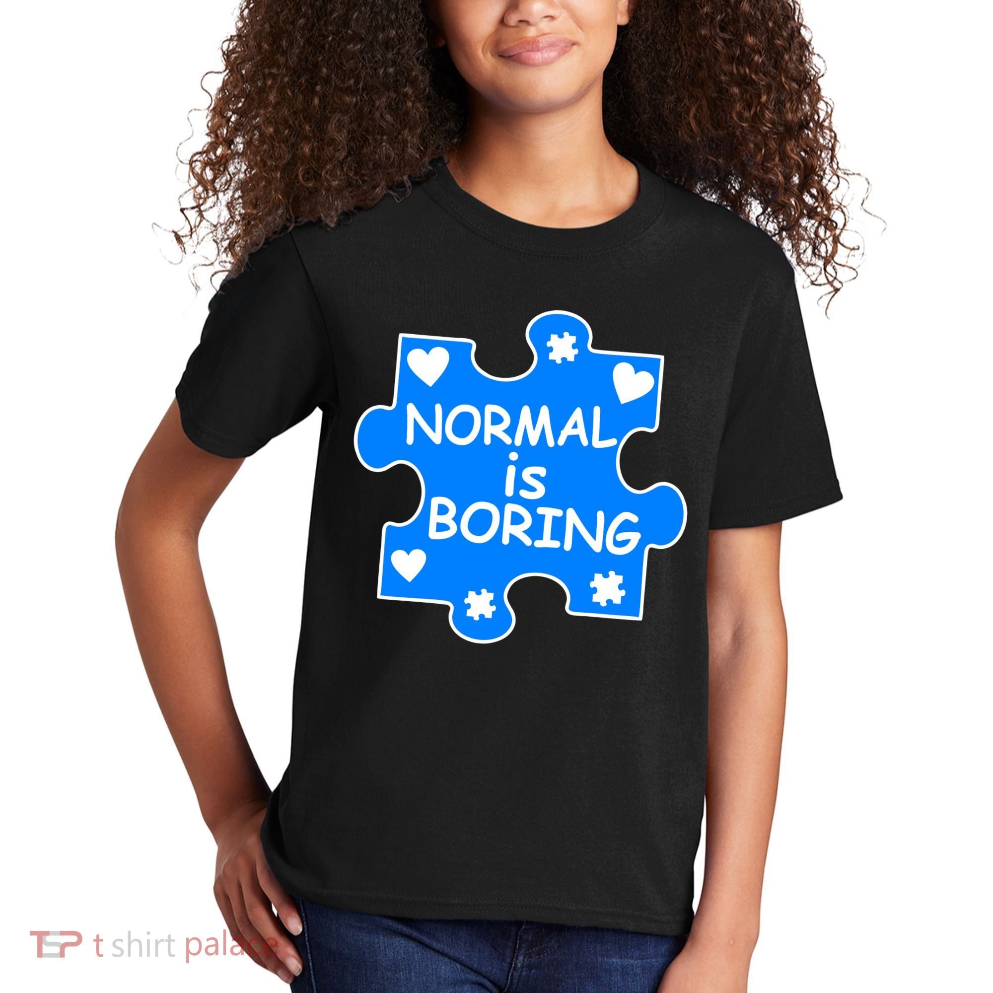 Normal Is Boring Autism Awareness Kids T-Shirt